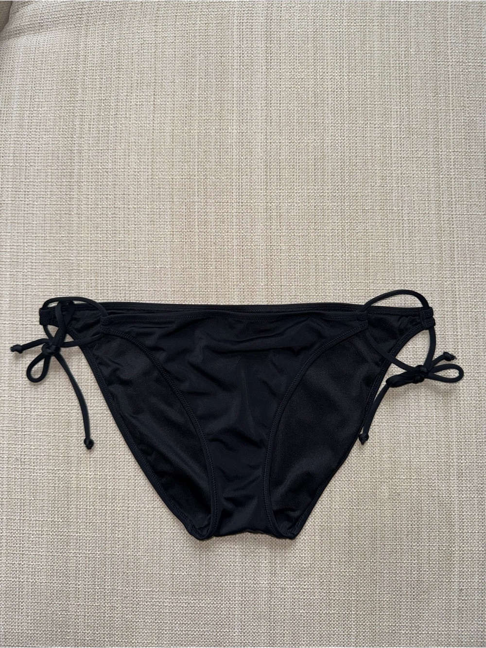 NWOT Victoria’s Secret Swim Black Side-Tie Bikini Bottom